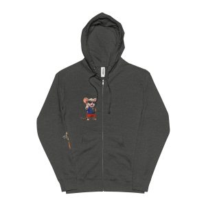 Unisex Zip-Up Hoodie — Mouse Tom Graphic